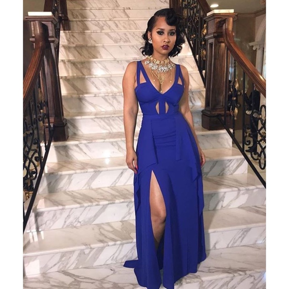 *SOLD* Long BCBG royal blue grad/prom dress